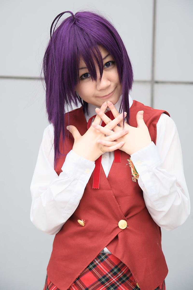 miyazaki nodoka, rindou sana, mahou sensei negima!, highres, photo (medium), cosplay, school uniform, serafuku
