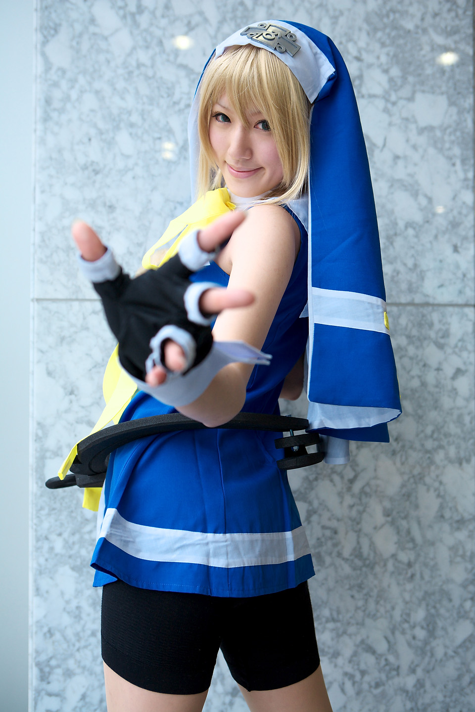 saya (cosplayer), bridget (guilty gear), arc system works, guilty gear, highres, photo (medium), cosplay