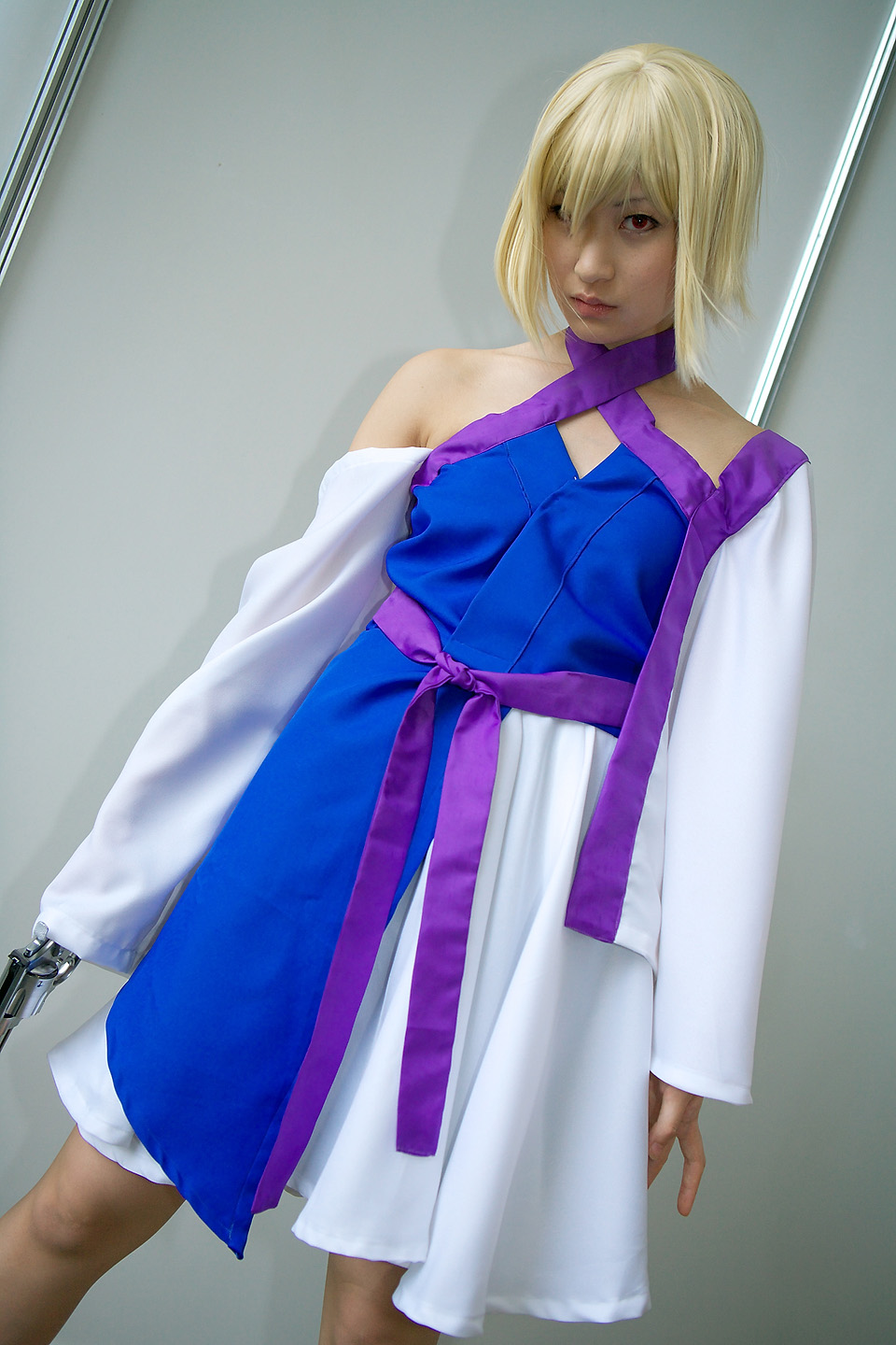 character request, highres, model request, photo (medium), source request, cosplay, gun, weapon