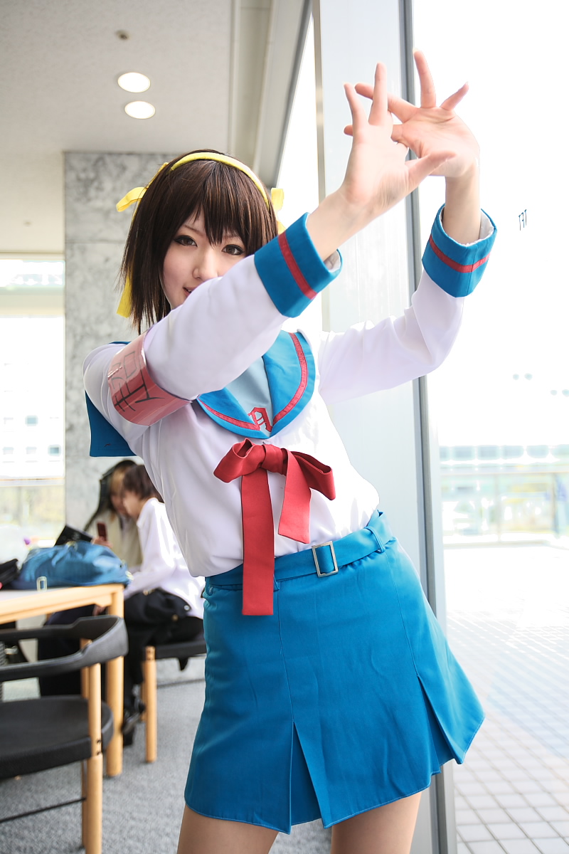 saya (cosplayer), suzumiya haruhi, suzumiya haruhi no yuuutsu, highres, photo (medium), cosplay