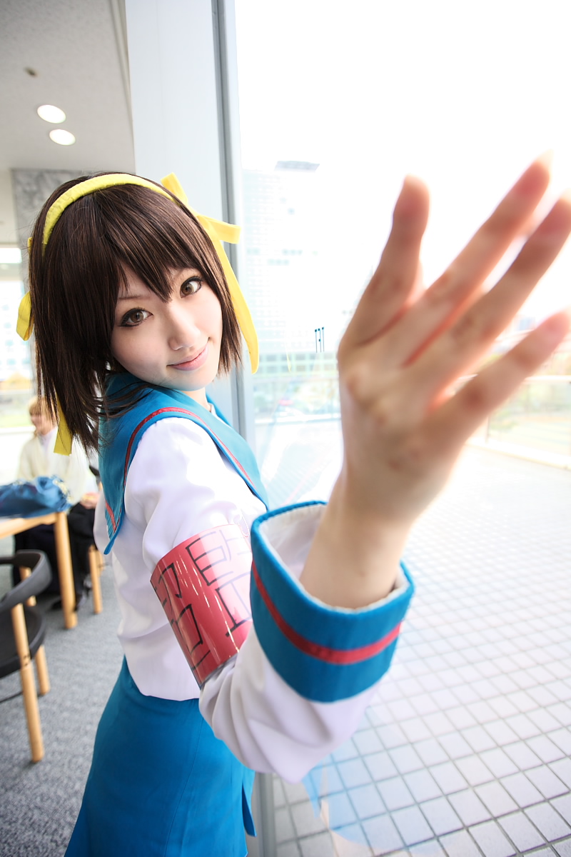 saya (cosplayer), suzumiya haruhi, suzumiya haruhi no yuuutsu, highres, photo (medium), cosplay