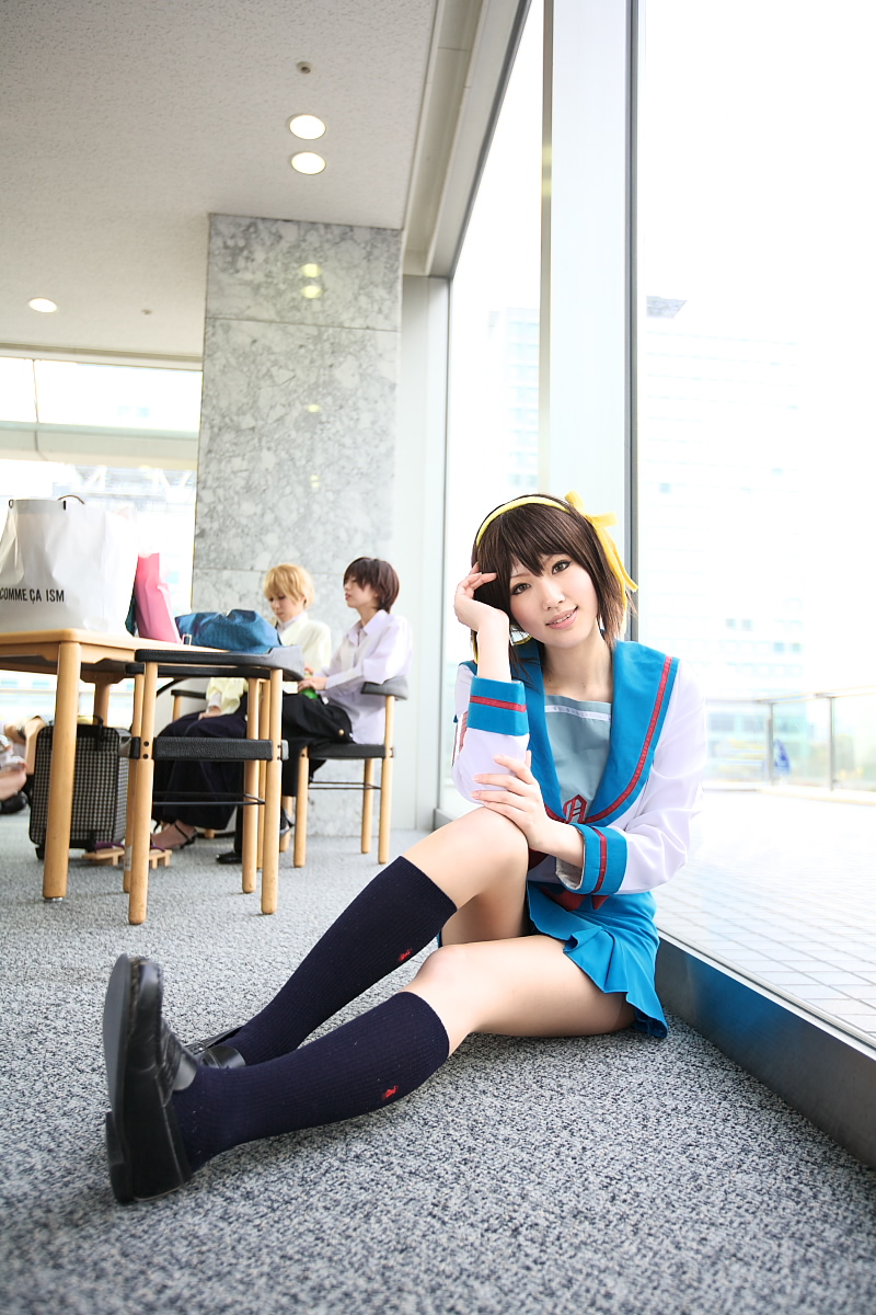 saya (cosplayer), suzumiya haruhi, suzumiya haruhi no yuuutsu, highres, photo (medium), cosplay