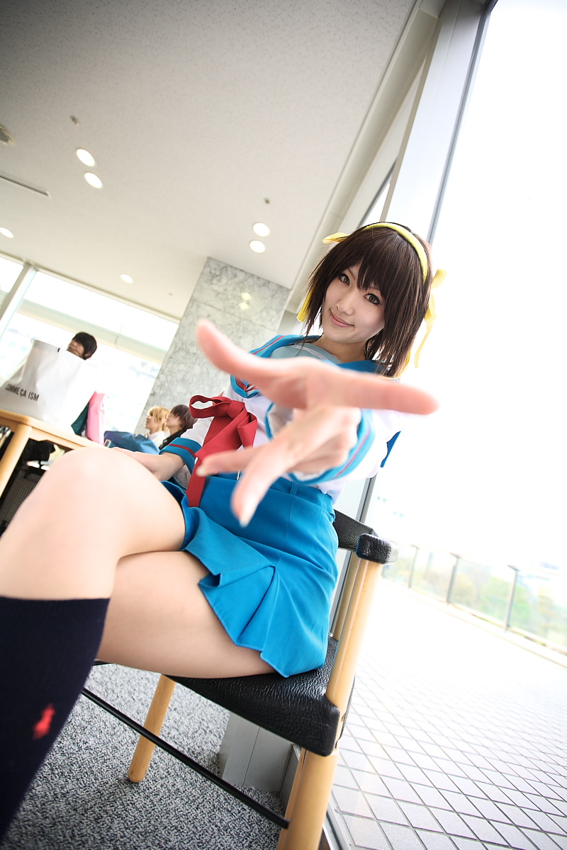 saya (cosplayer), suzumiya haruhi, suzumiya haruhi no yuuutsu, highres, photo (medium), cosplay