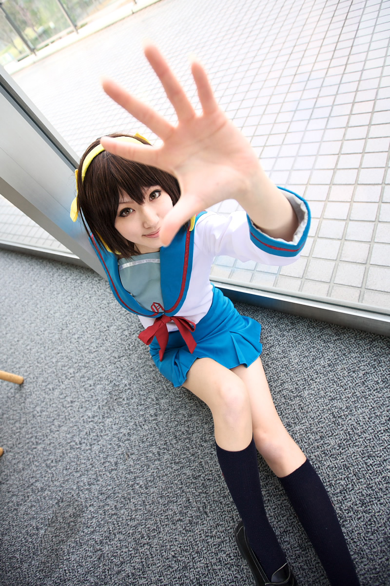 saya (cosplayer), suzumiya haruhi, suzumiya haruhi no yuuutsu, highres, photo (medium), cosplay