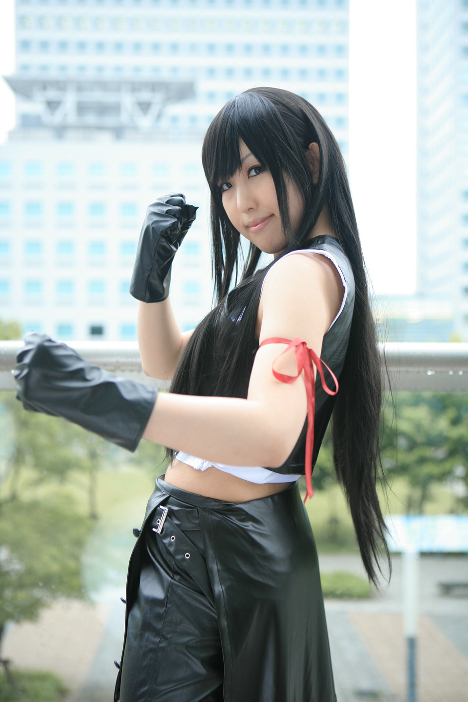 moeka (cosplayer), tifa lockhart, final fantasy, final fantasy vii, final fantasy vii advent children, highres, photo (medium), cosplay