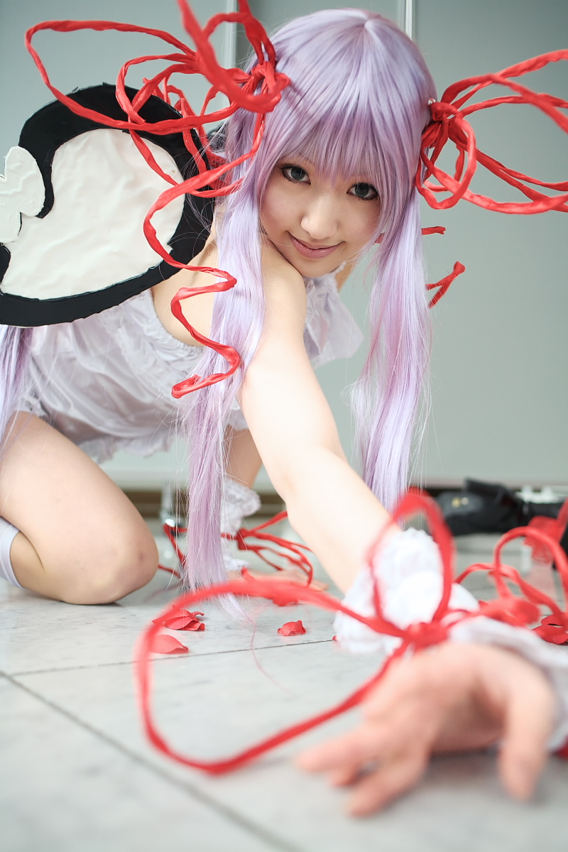 saya (cosplayer), al azif (demonbane), demonbane, highres, photo (medium), tagme, cosplay, purple hair