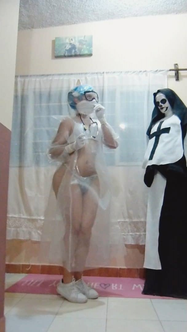 darkwaifutrap, russian coronavirus nurse, real life, highres, photo (medium), 1boy, 2020, androgynous, ass, ass focus, bra, brown eyes, coronavirus pandemic, cosplay, curvy, full body, gloves, goggles, grey panties, huge ass, indoors, looking to the side, mannequin, mask, meme, mouth mask, multiple views, navel, nurse, panties, russian coronavirus nurse (cosplay), see-through clothes, skindentation, standing, surgical mask, thong, trap, underwear, white bra, white gloves, wide hips