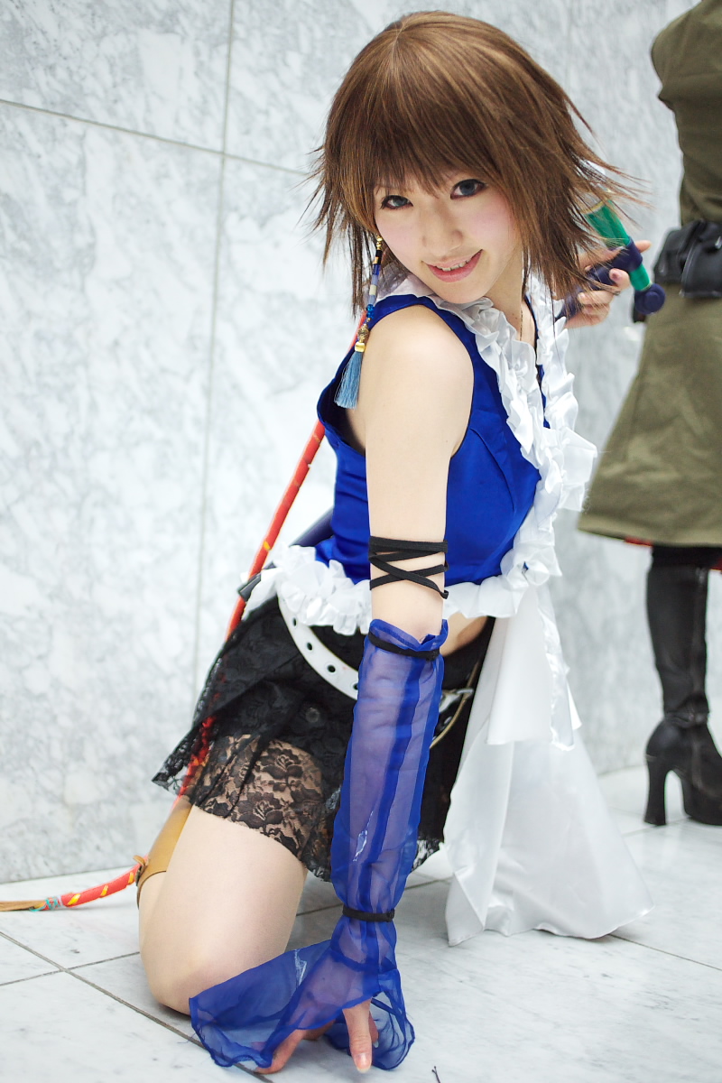 saya (cosplayer), yuna, final fantasy, final fantasy x, final fantasy x-2, highres, photo (medium), cosplay