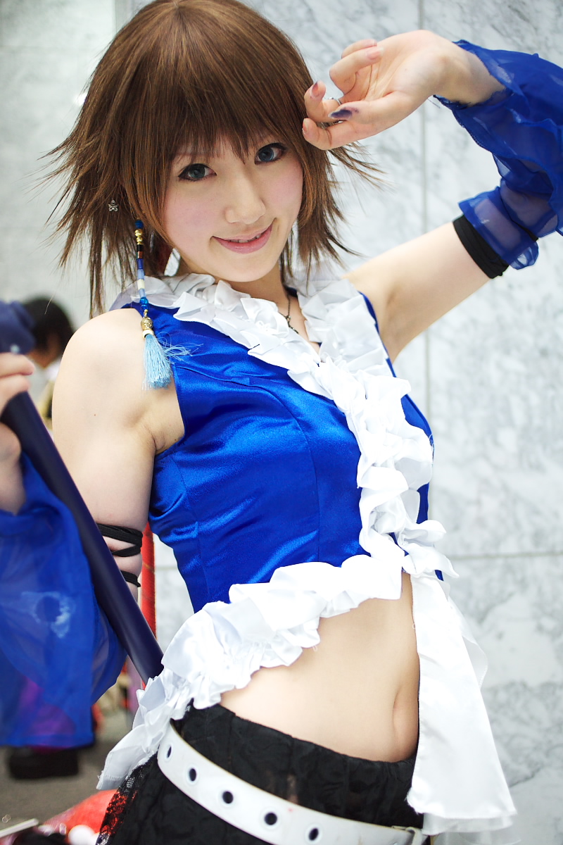 saya (cosplayer), yuna, final fantasy, final fantasy x, final fantasy x-2, highres, photo (medium), cosplay
