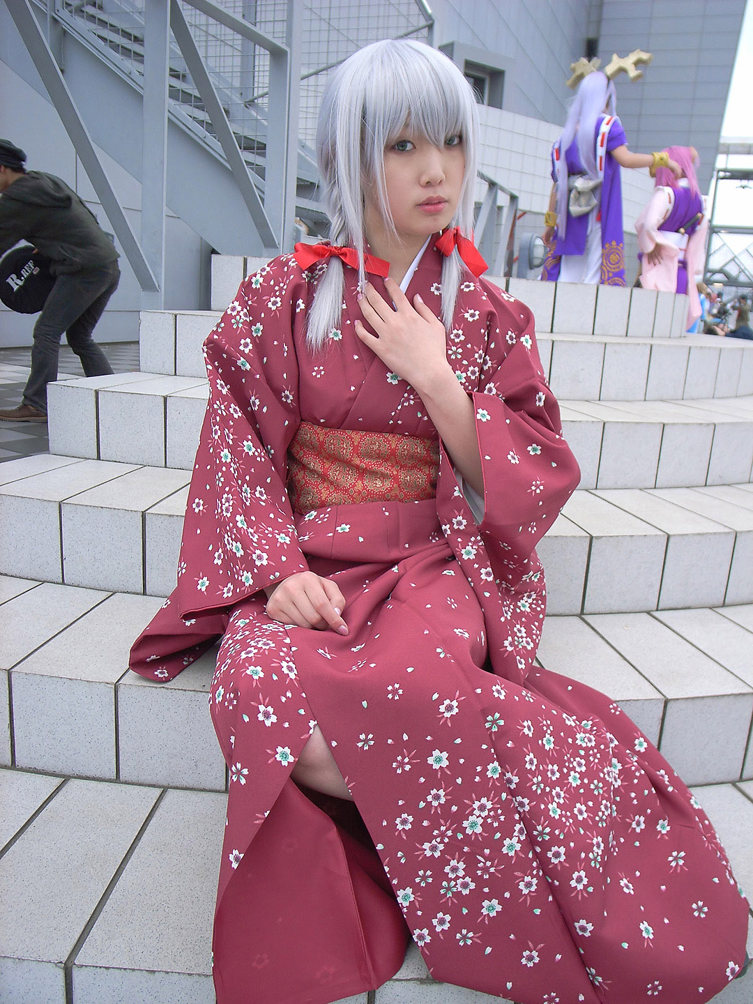 ren (model), highres, photo (medium), tagme, cosplay, japanese clothes, kimono