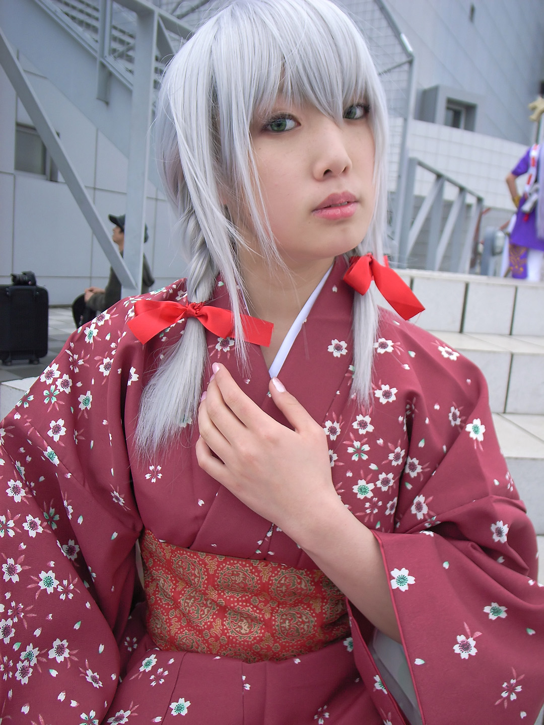 ren (model), highres, photo (medium), tagme, cosplay, japanese clothes, kimono