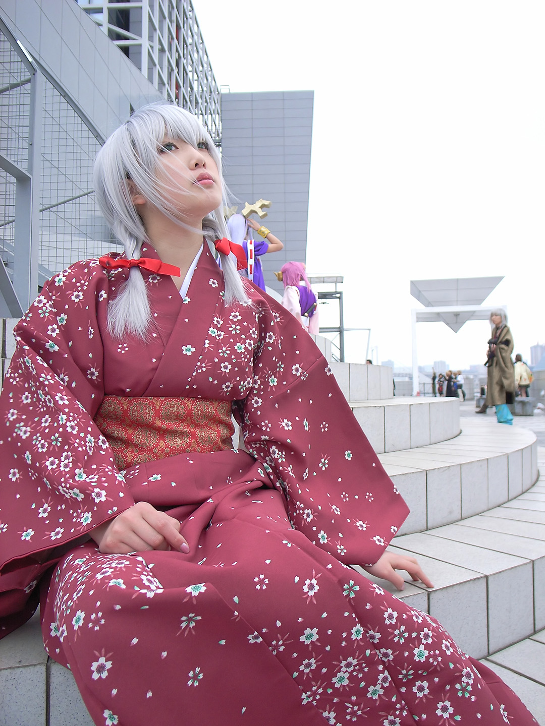 ren (model), highres, photo (medium), tagme, cosplay, japanese clothes, kimono