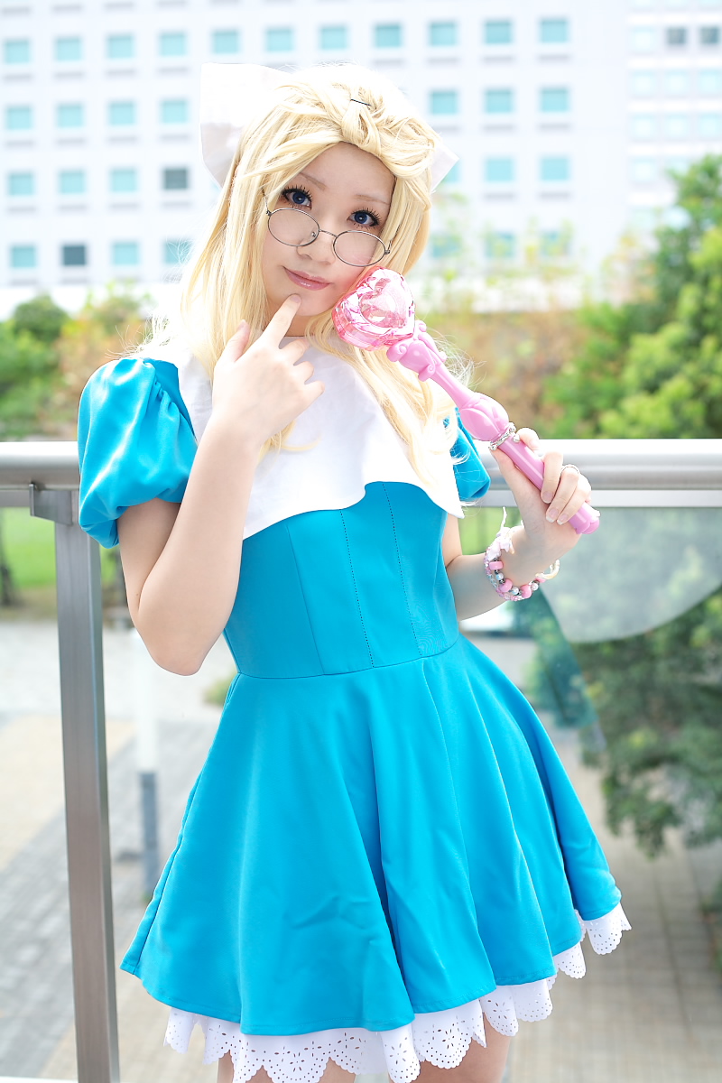 character request, highres, photo (medium), source request, cosplay, glasses, momoneko haru