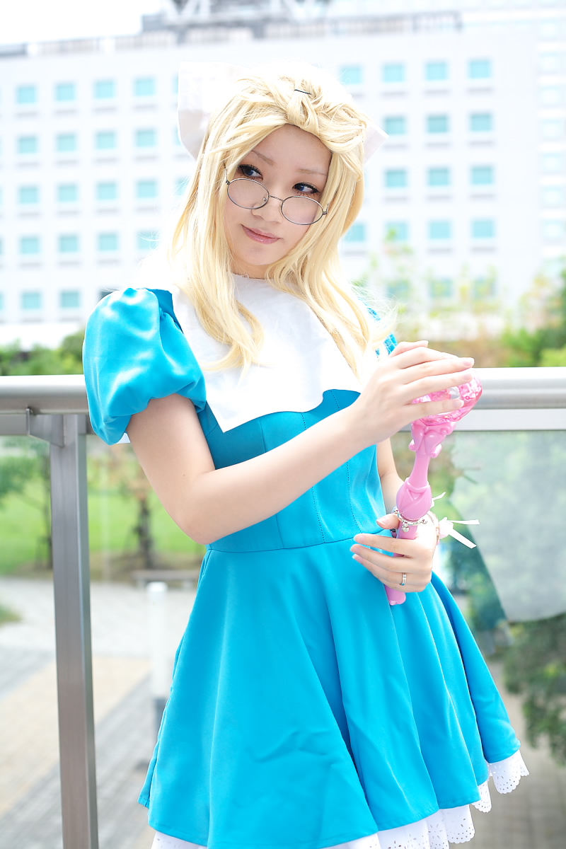character request, highres, photo (medium), source request, cosplay, glasses, momoneko haru