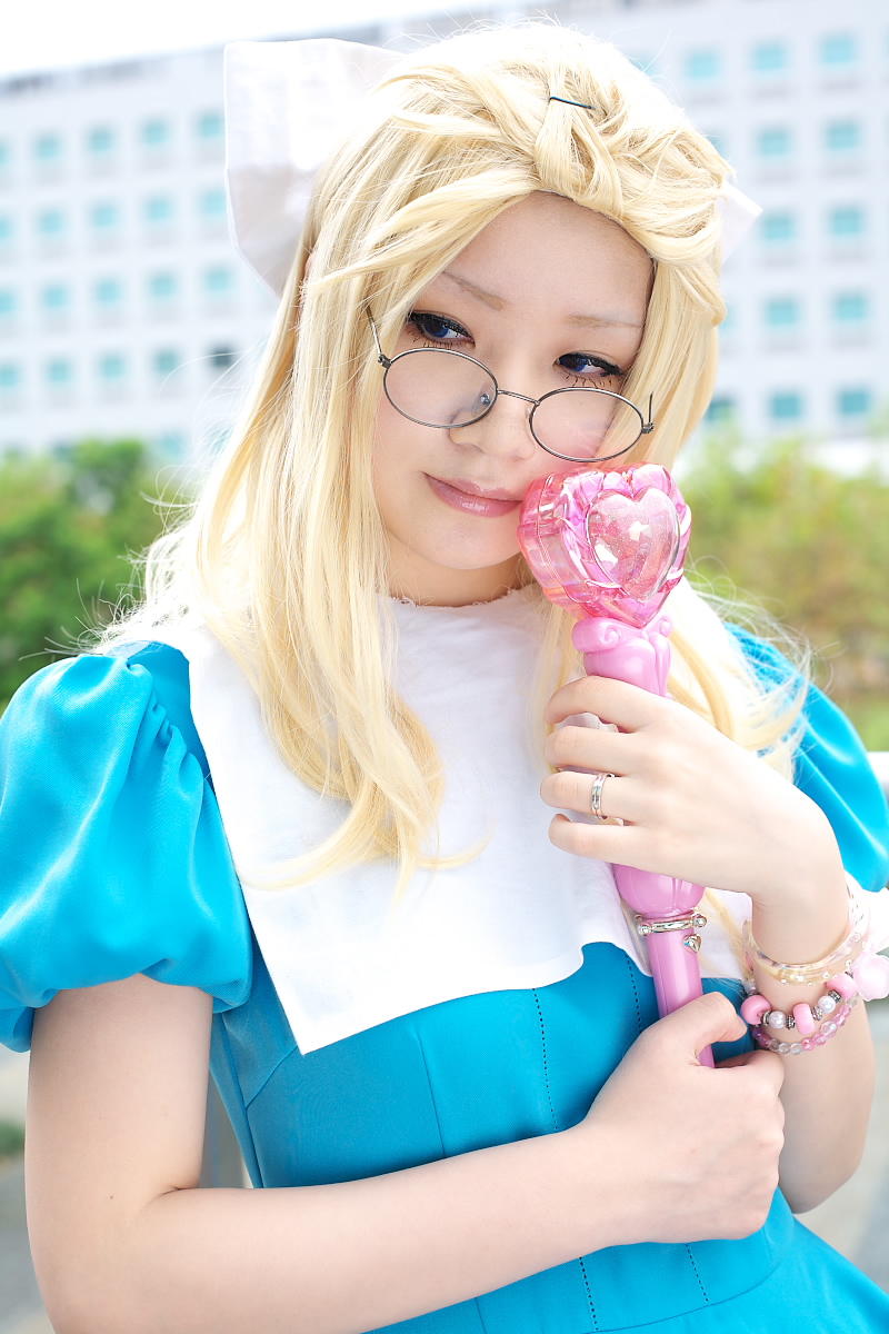 character request, highres, photo (medium), source request, cosplay, glasses, momoneko haru