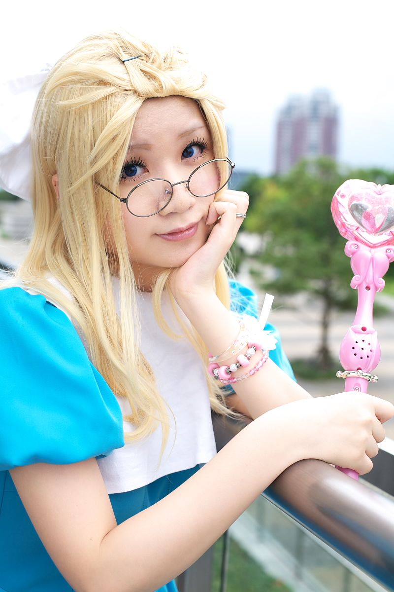 character request, highres, photo (medium), source request, cosplay, glasses, momoneko haru