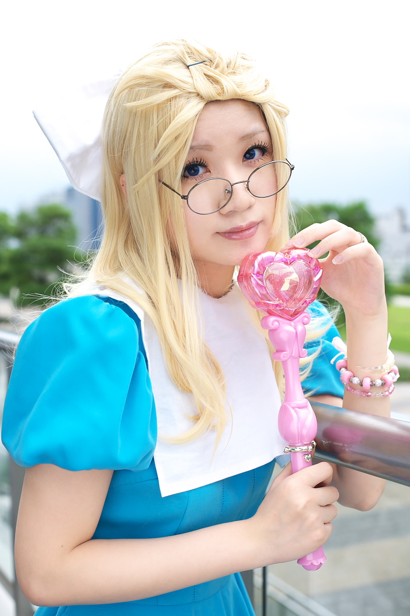 character request, highres, photo (medium), source request, cosplay, glasses, momoneko haru