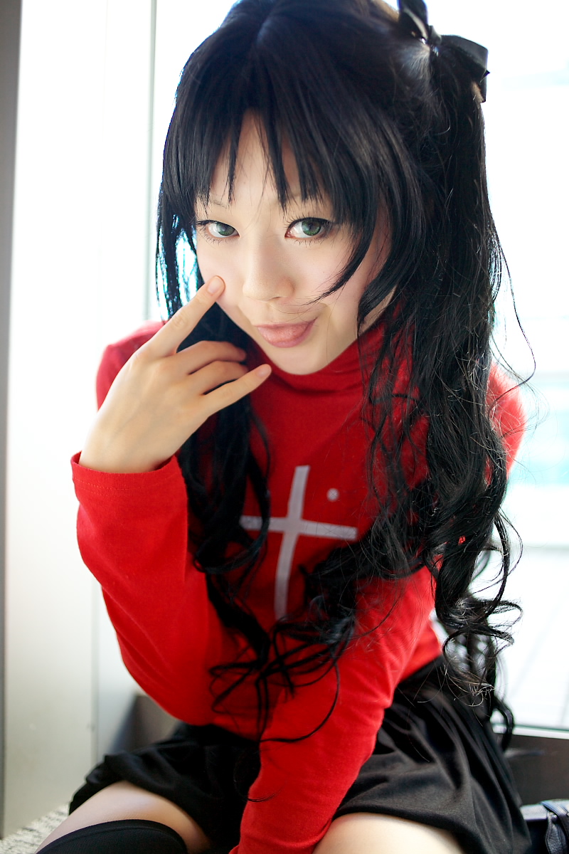 kanata (model), tohsaka rin, fate/stay night, fate (series), highres, photo (medium), cosplay
