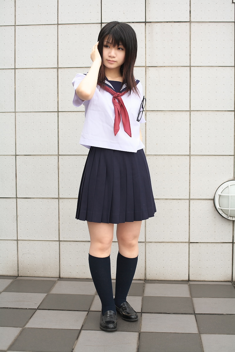 character request, highres, photo (medium), source request, cosplay, glasses, momoneko haru