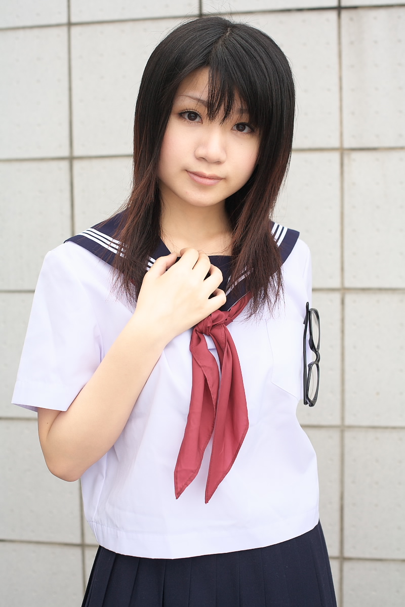 highres, photo (medium), tagme, cosplay, glasses, momoneko haru