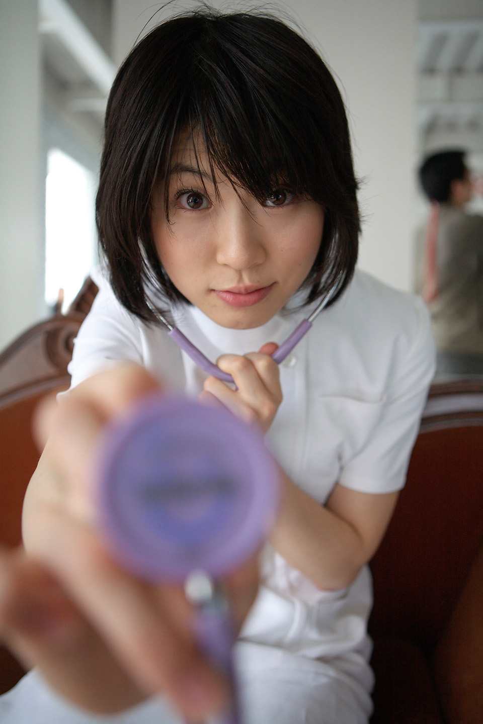 highres, photo (medium), tagme, cosplay, nurse, stethoscope