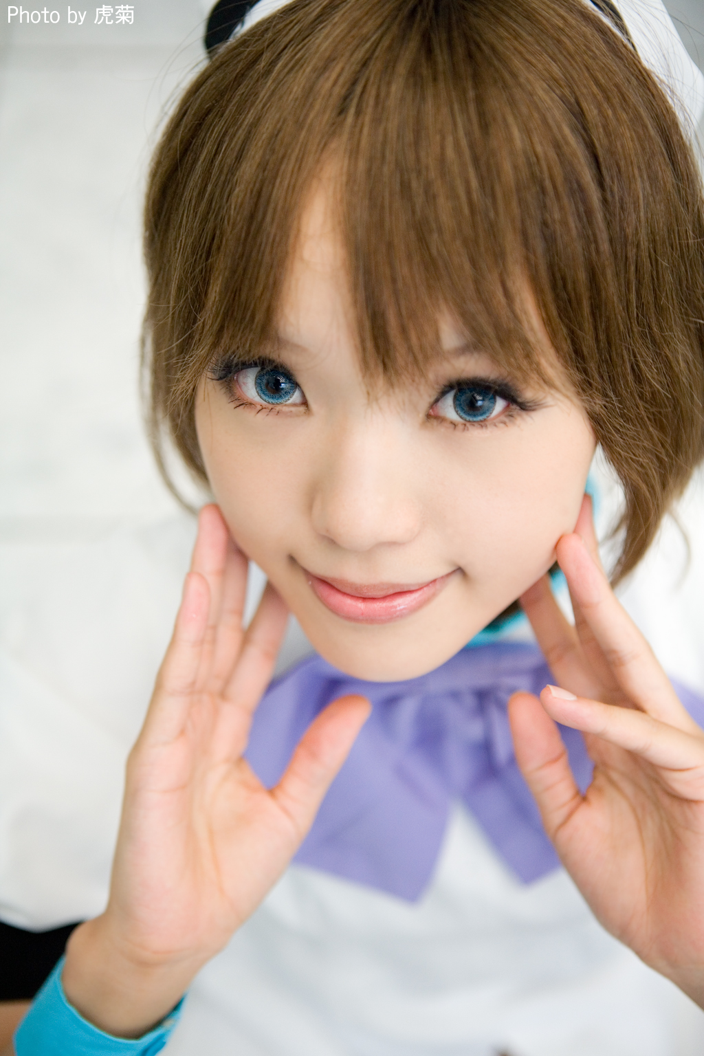 ryuuguu rena, higurashi no naku koro ni, highres, photo (medium), tagme, cosplay, hat, sailor hat