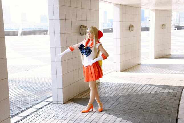 mizuhara arisa, aino minako, sailor venus, bishoujo senshi sailor moon, photo (medium), blonde hair, cosplay