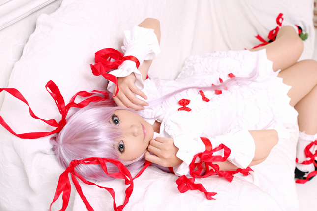 mizuhara arisa, al azif (demonbane), demonbane, cosplay photo, photo (medium), tagme, cosplay, pantyhose, solo
