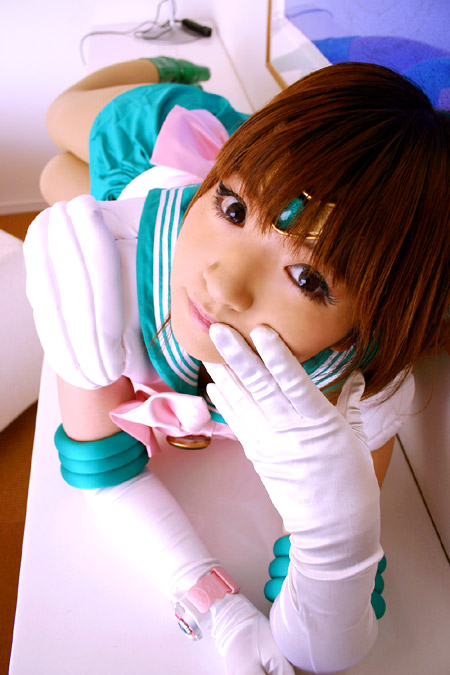 mizuhara arisa, kino makoto, sailor jupiter, bishoujo senshi sailor moon, photo (medium), cosplay, pantyhose