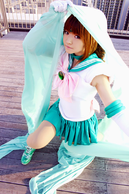 mizuhara arisa, kino makoto, sailor jupiter, bishoujo senshi sailor moon, photo (medium), cosplay, pantyhose
