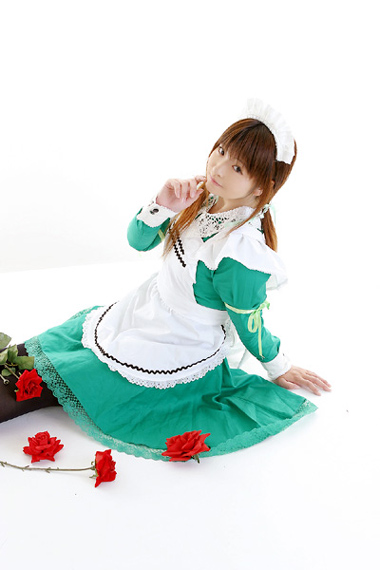 mizuhara arisa, photo (medium), apron, cosplay, maid, maid apron
