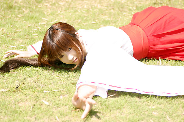 mizuhara arisa, kikyou (inuyasha), inuyasha, photo (medium), tagme, cosplay, japanese clothes, miko