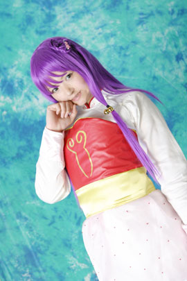 mizuhara arisa, shampoo (ranma 1/2), ranma 1/2, lowres, photo (medium), cosplay, purple hair
