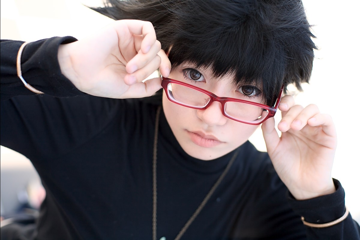 naito, shizuku murasaki, hunter x hunter, photo (medium), cosplay, denim, glasses, jeans, pants, turtleneck