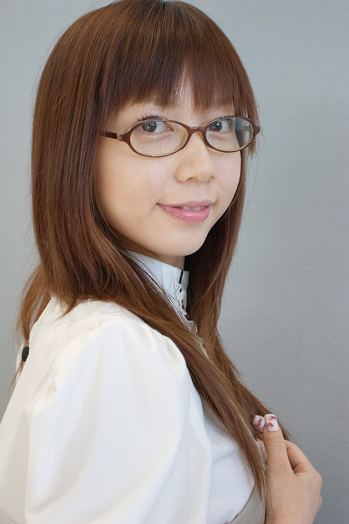 iida akino, wwish, photo (medium), cosplay, fukamachi himari, glasses, school uniform, serafuku