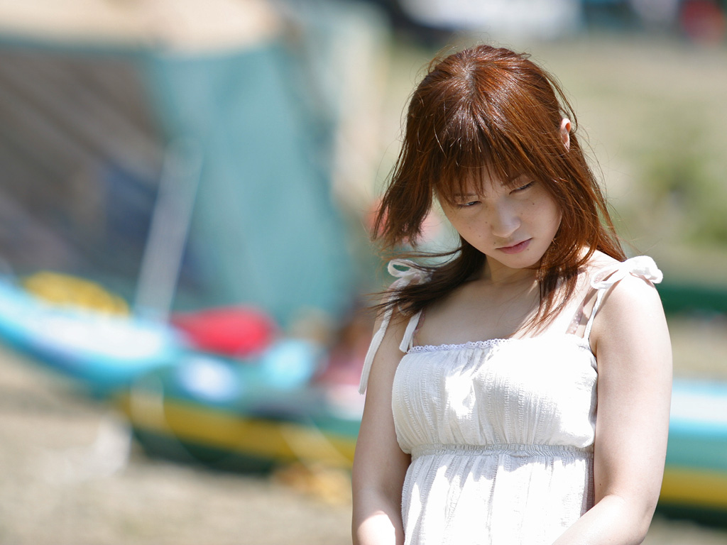 kirishiro tsukimi, photo (medium), tagme, dress, shoulder ties, sundress