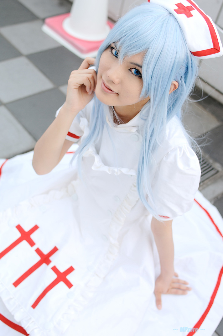 kouno tooru, princess princess, photo (medium), blue hair, cosplay, kouzuki suzuka, nurse