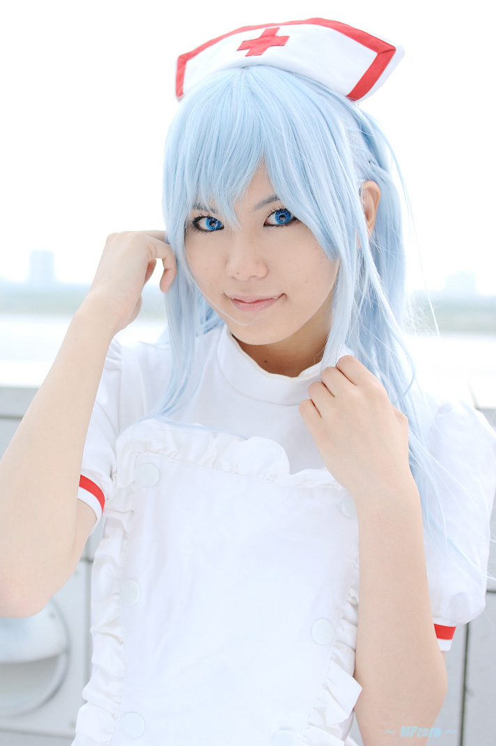 kouno tooru, princess princess, photo (medium), blue hair, cosplay, kouzuki suzuka, nurse