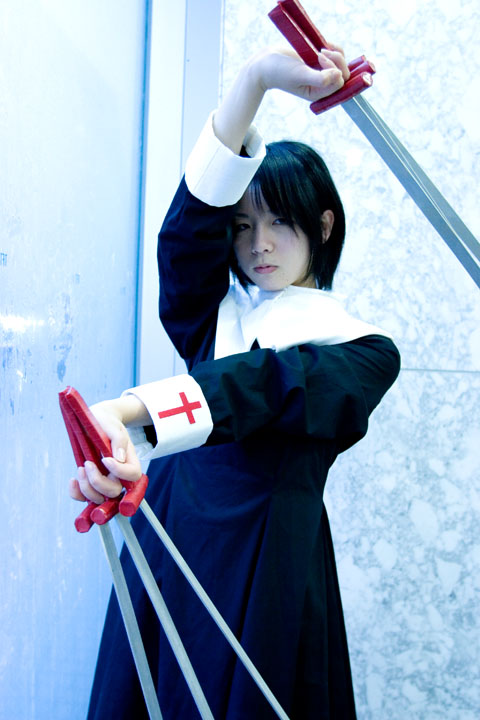 ciel (tsukihime), tsukihime, blade, photo (medium), tagme, cosplay, nun, shiguma tsukinowa