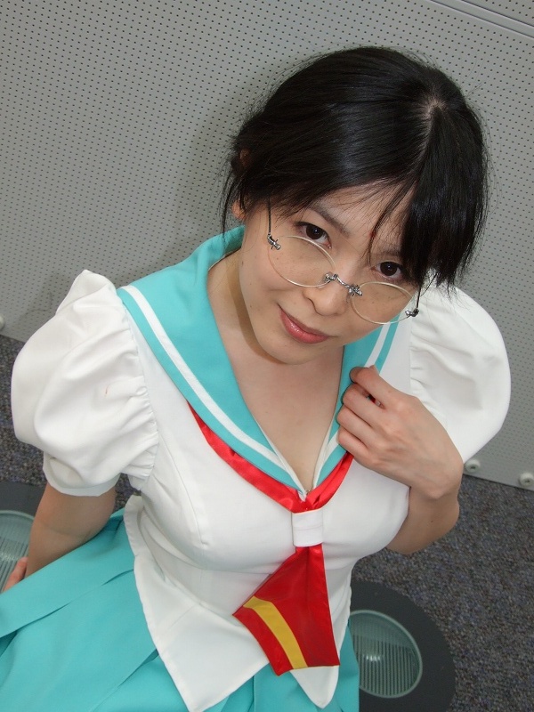 himemiya anthy, shoujo kakumei utena, photo (medium), cosplay, glasses, sachika, school uniform, serafuku