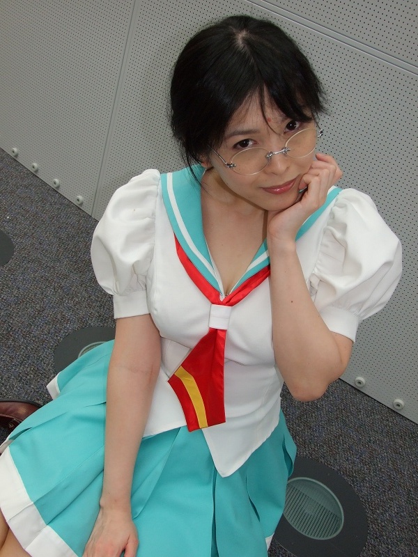 himemiya anthy, shoujo kakumei utena, photo (medium), cosplay, glasses, sachika, school uniform, serafuku