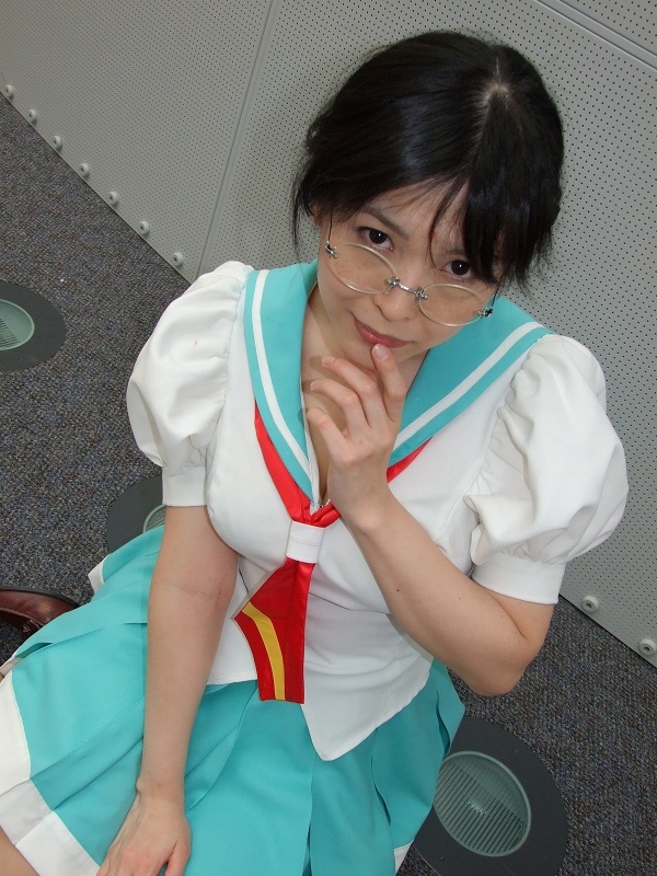 himemiya anthy, shoujo kakumei utena, photo (medium), cosplay, glasses, sachika, school uniform, serafuku