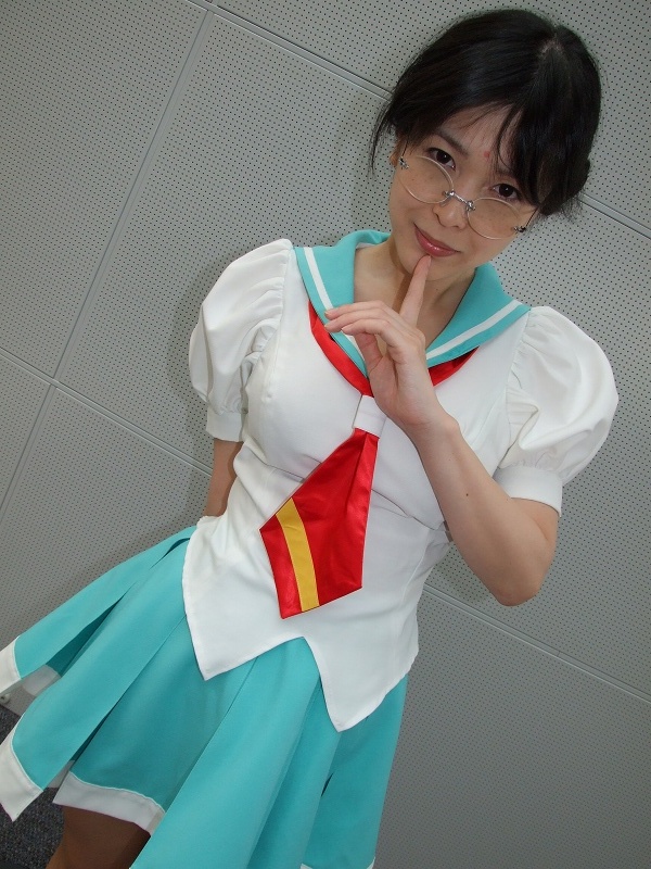 himemiya anthy, shoujo kakumei utena, photo (medium), cosplay, glasses, sachika, school uniform, serafuku