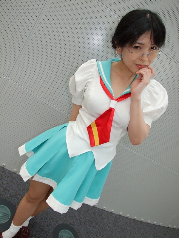 himemiya anthy, shoujo kakumei utena, photo (medium), cosplay, glasses, sachika, school uniform, serafuku, socks