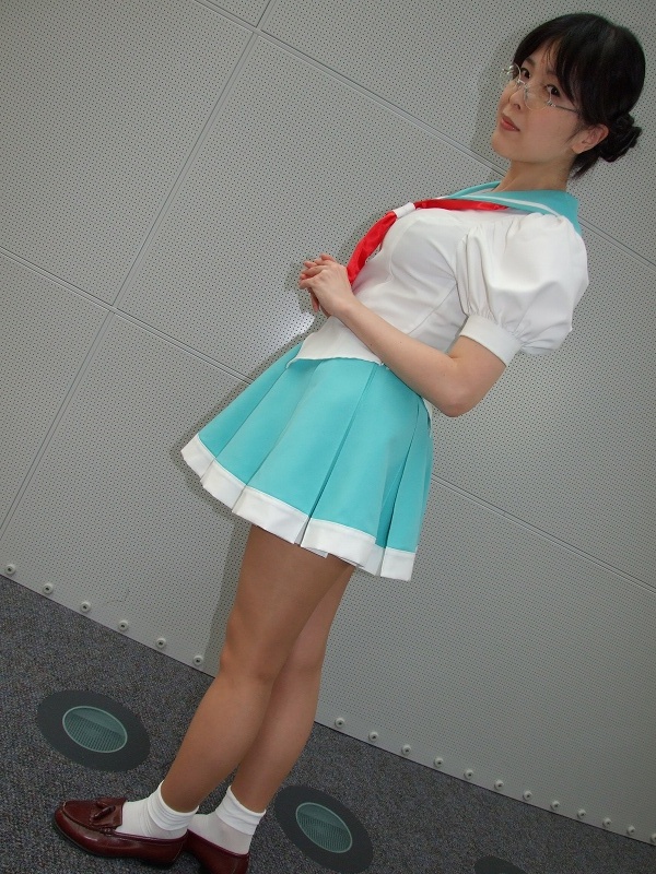 himemiya anthy, shoujo kakumei utena, photo (medium), cosplay, glasses, sachika, school uniform, serafuku, socks
