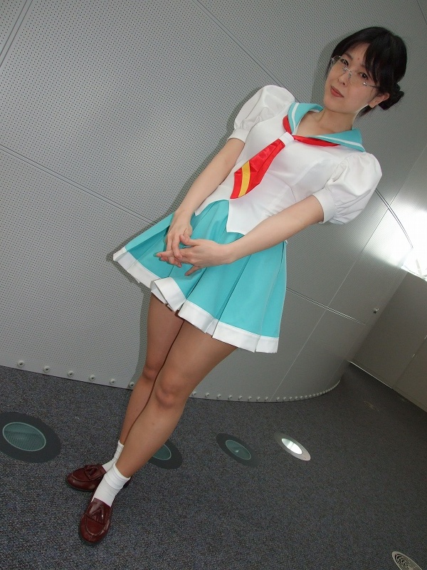 himemiya anthy, shoujo kakumei utena, photo (medium), cosplay, glasses, sachika, school uniform, serafuku, socks