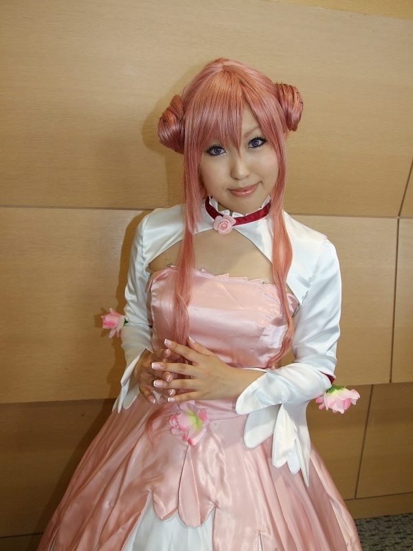 euphemia li britannia, moeka (cosplayer), code geass, photo (medium), cosplay, evening gown, flower
