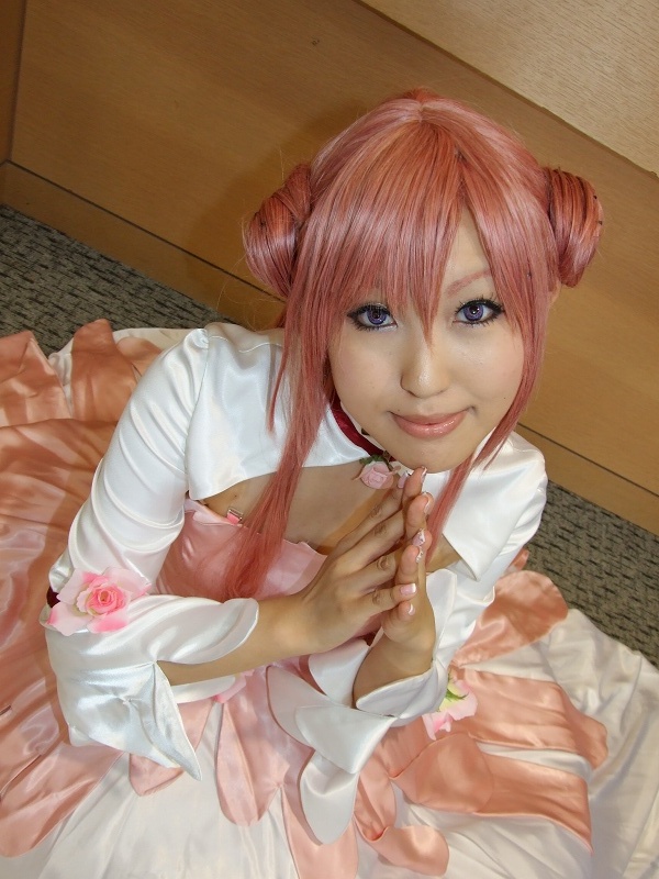 euphemia li britannia, moeka (cosplayer), code geass, photo (medium), cosplay, evening gown, flower