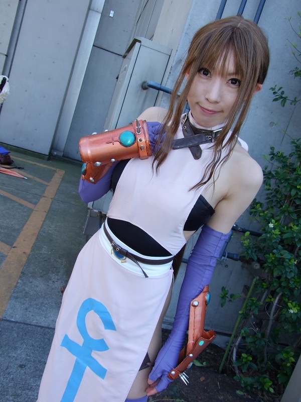 tia noto yoko, photo (medium), cosplay, elbow gloves, gauntlets, gloves, thighhighs, wakana ruri