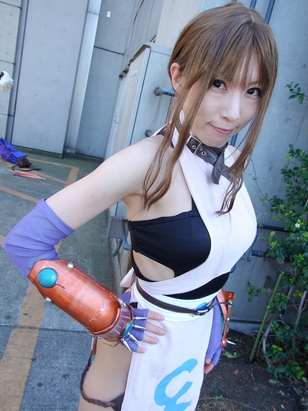 tia noto yoko, photo (medium), cosplay, elbow gloves, gauntlets, gloves, thighhighs, wakana ruri